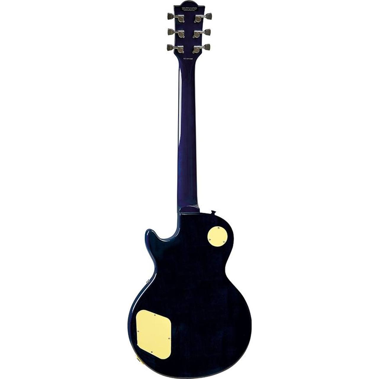Eko Guitars VL-480 See Thru Blue Quilted Electric Guitar Eko Guitars VL-480 See Thru Blue Quilted Electric Guitar