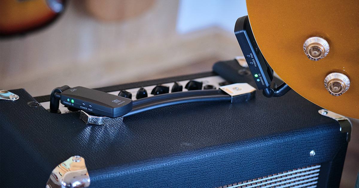 Beautyshow Trasmettitore Wireless 5.8 G Per Chitarra Elettrica E Basso – Portata 50 M, Latenza <4 Ms, Batteria 7 Ore, Plug & Play