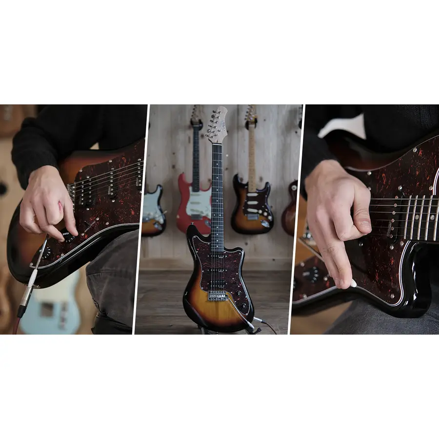Eko Guitars Camaro VR HSS Vintage Burst - Electric Guitar