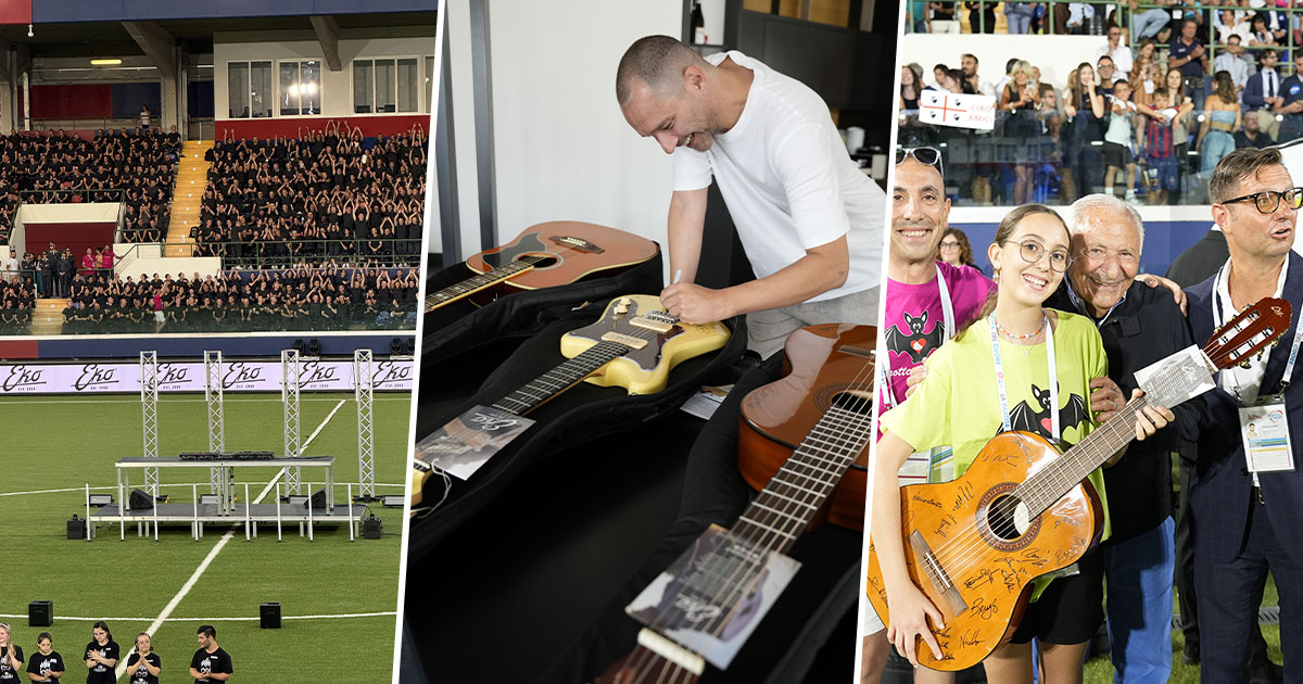 Eko Guitars presente alla Partita del Cuore 2025
